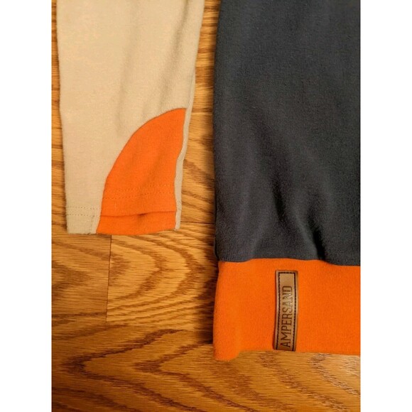 Ampersand Avenue Size M Colorblock Modern Twee Cowl Neck Sweatshirt Thumb Holes - Picture 7 of 9